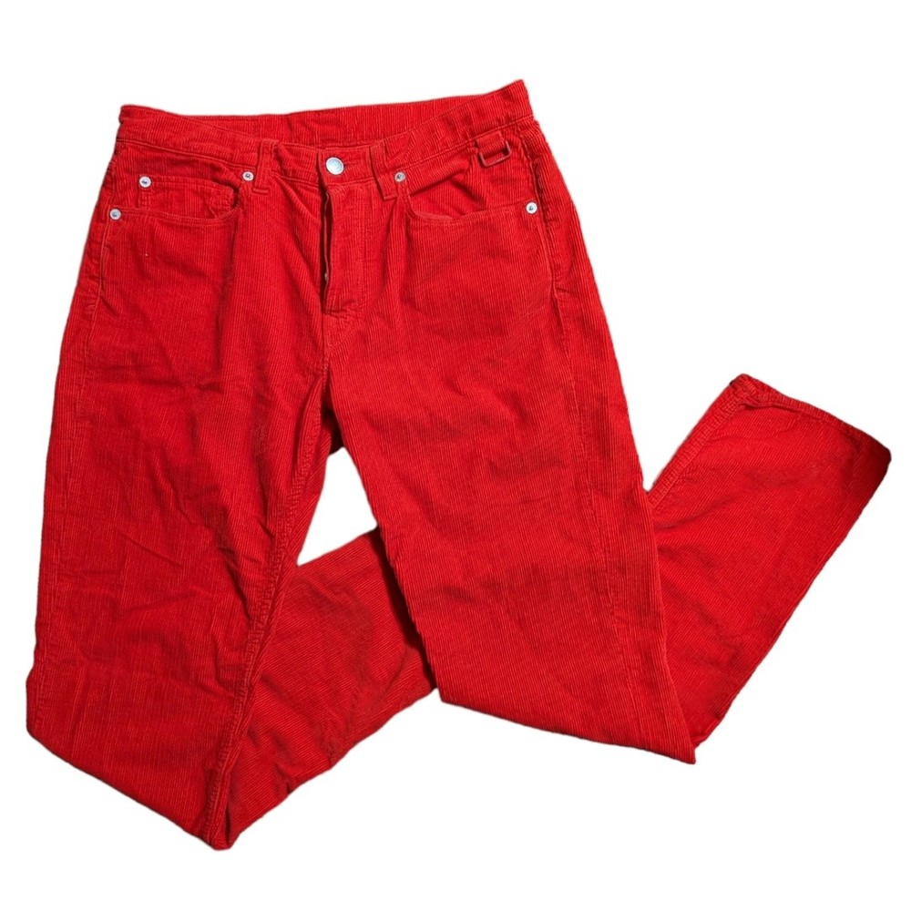 ZADIG & VOLTAIRE Men's Red Corduroy Pants Jeans Trousers Dirko Size 38